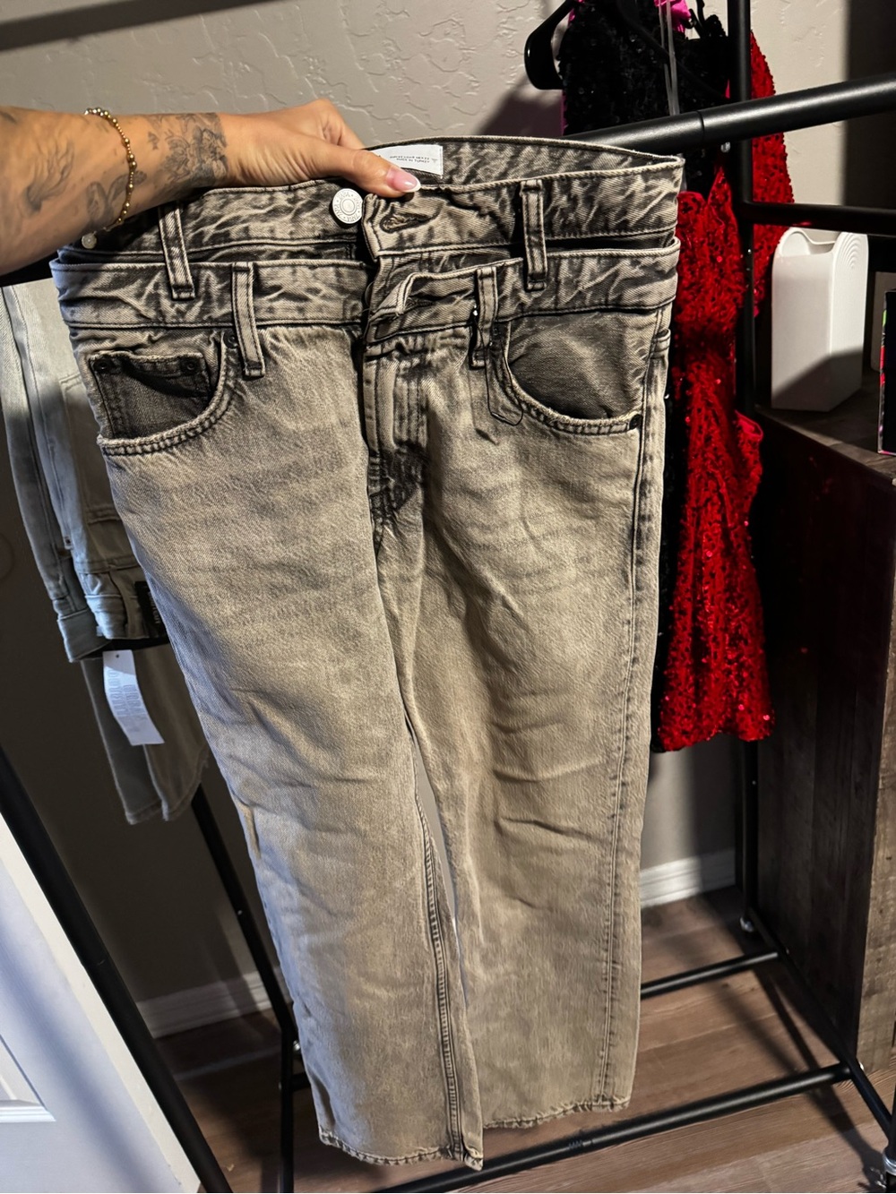 Zara double jeans